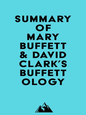 cover image of Summary of Mary Buffett & David Clark's Buffettology